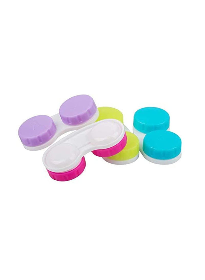 Generic Contact Lens Case Box Colorful Holder Container with Soak Storage Kit Portable Mini Contact Lens Protect Your Eyes by Changing Your Lens Case Monthly 12 Pack Pink Blue Purple Green  - Image 4
