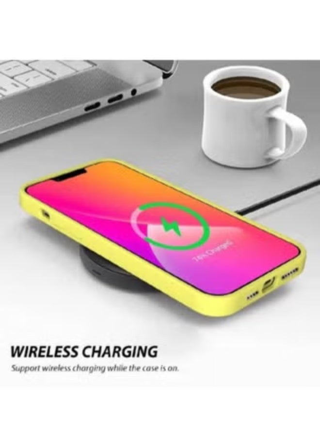 جولف لينك غطاء خلفي لحماية الهاتف لهاتف آيفون 14 بلس، لون أصفر - Image 3