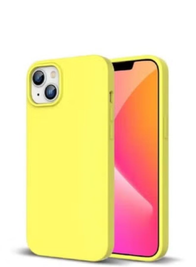 جولف لينك غطاء خلفي لحماية الهاتف لهاتف آيفون 14 بلس، لون أصفر - Image 2