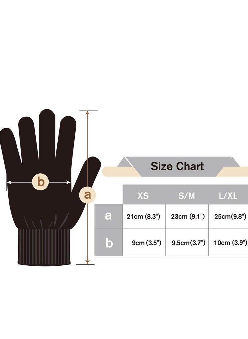 Evridwear Evridwear Men Moisturizing Cotton Gloves with Touchscreen Fingertips for Eczema Beauty Cosmetic Dry Hands Sensitive Irritated Skin Therapy Overnight Bedtime, 6 Pairs, Lightweight-Black, L/XL  - Image 3