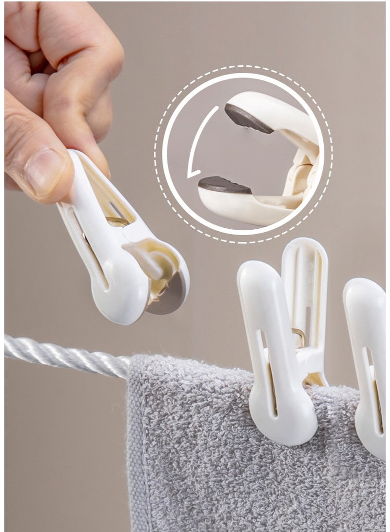 HOMESTAR Plastic Cloth Pegs Clothespins Laundry Line Clips Pack of 20 Durable Hanging Clips for Clothes Drying Rack Outdoor Indoor Use Laundry Accessories - Image 3