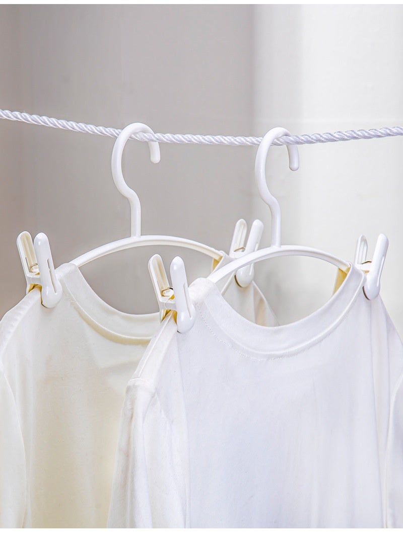 HOMESTAR Plastic Cloth Pegs Clothespins Laundry Line Clips Pack of 20 Durable Hanging Clips for Clothes Drying Rack Outdoor Indoor Use Laundry Accessories - Image 5