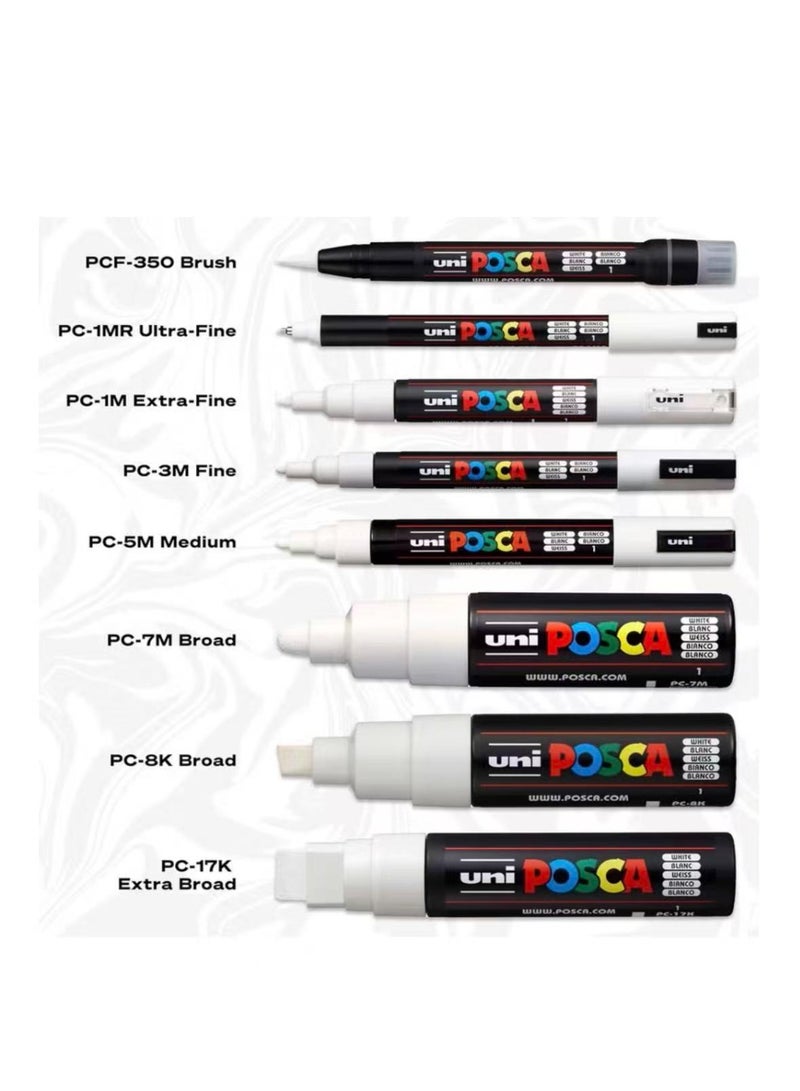 بوسكا مجموعة أقلام Posca الأكريليكية - 8 ألوان - Image 2