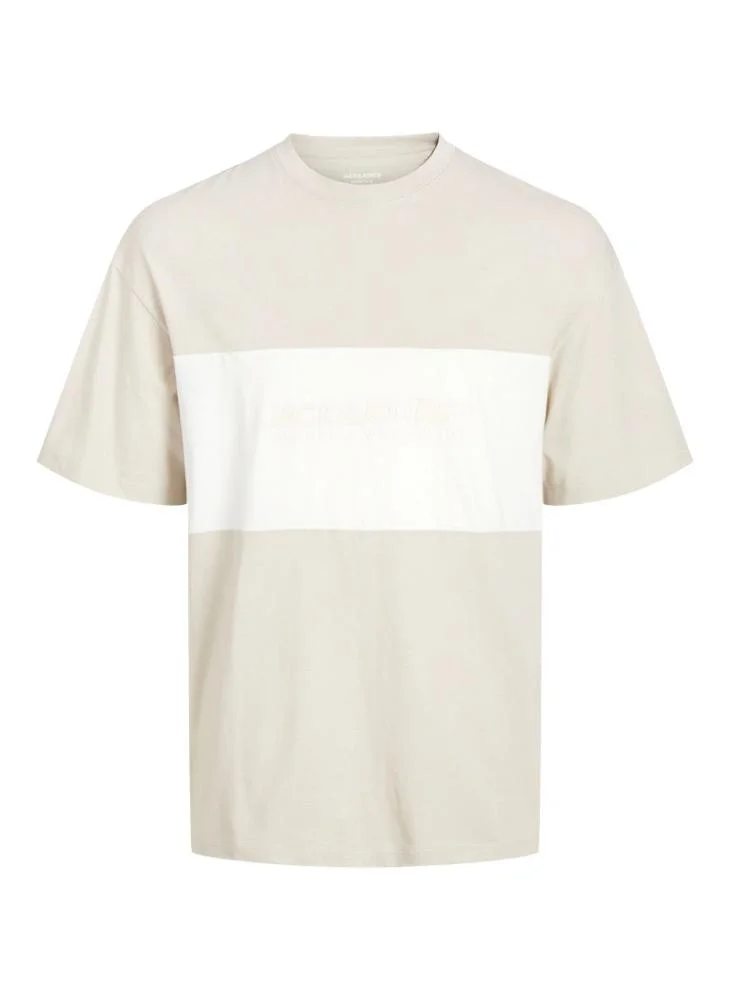 JACK & JONES  Colour Block Regular Fit T-Shirt for Men | Best Price UAE