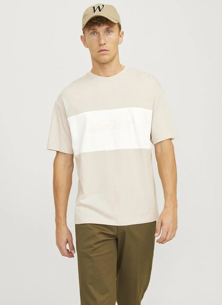 JACK & JONES Colour Block Regular Fit T-Shirt