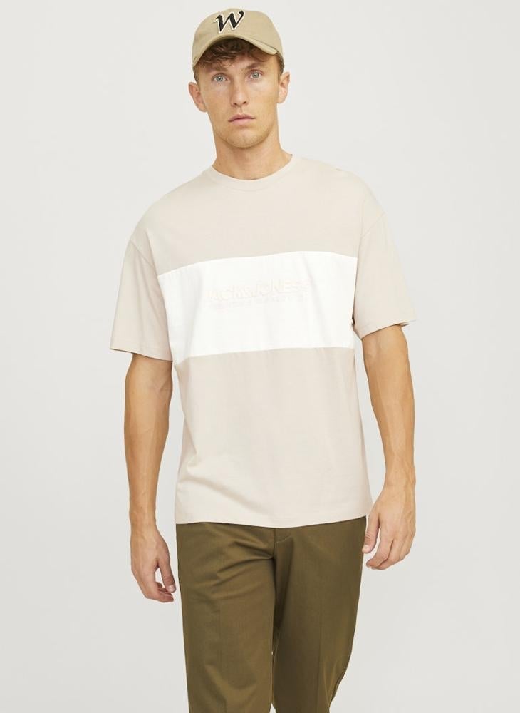 JACK & JONES Colour Block Regular Fit T-Shirt - Image 1