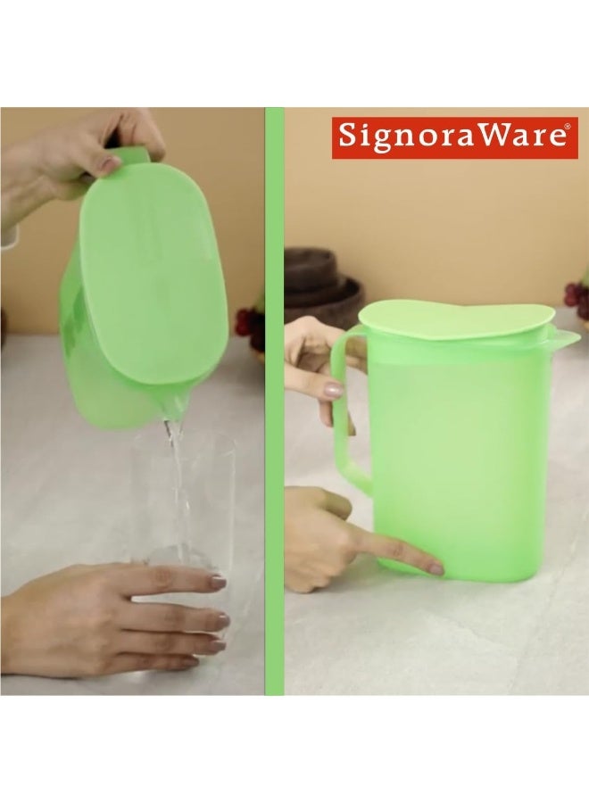 Signoraware Ocean Jug 1.65 Litres Parrot Green - Image 3