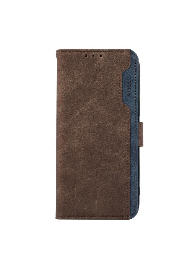 اس-توب جراب لهاتف Samsung Galaxy A35 5G من ABEEL جراب هاتف جلدي مغناطيسي RFID ملون - Image 2