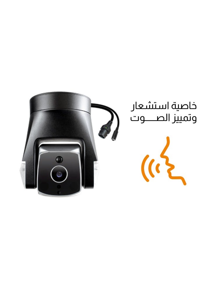 Amaryllo Ares Pro Outdoor Security Camera 360° Auto Tracking, PoE Powered, 1080P Night Vision, IP66 Waterproof, 256-Bit Encryption - Image 3