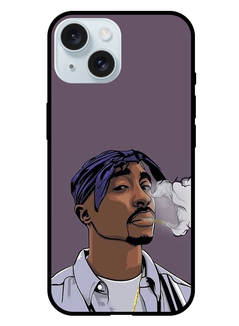 Theodor Protective Case Anti Scratch Shock Proof Bumper Cover For iPhone 15 Plus Tupac - Image 1