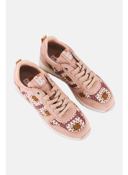 REFRESH Women Lace Up Outdoor Shoes, Pink  - Image 4