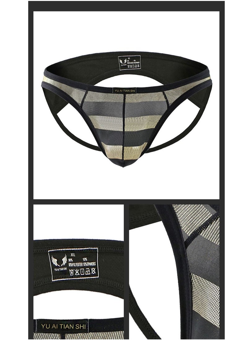 YUAITIANSHI - Brief for Men Breathable Comfortable Skin-Friendly Soft Stylish Bulge Pouch Short Underwear for Male 1 Pack - Image 1