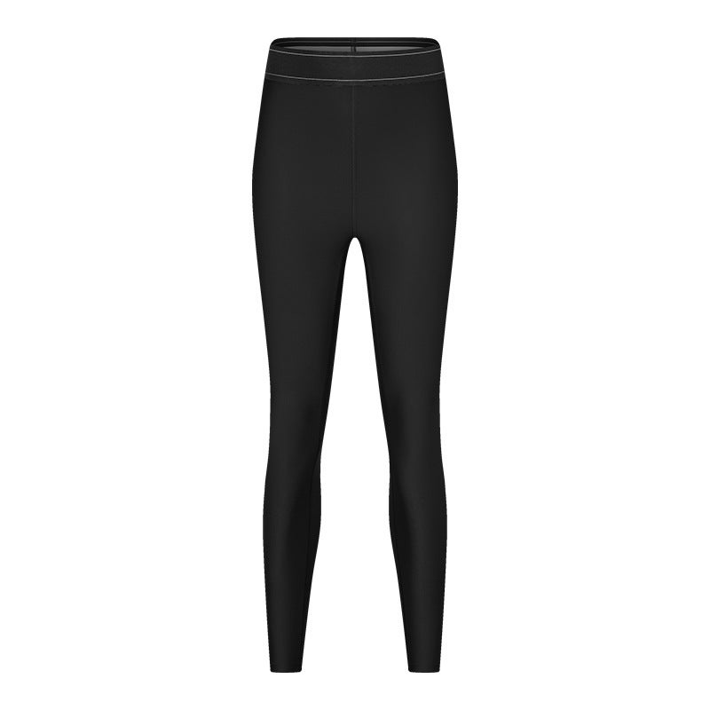 Generic High-Waist Tummy-Control Yoga Pants Set for Women Graphite gray  - Image 2