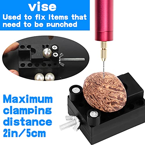 YOLUFER Electric Mini Drill with 10 Pcs Twist Drills Bits (0.81.2mm) and 200 Pieces Eye Screw for Resin, Plastic,Wood Polymer, DIY Jewelry, Key Chain Making, ZYdrill set - Image 4