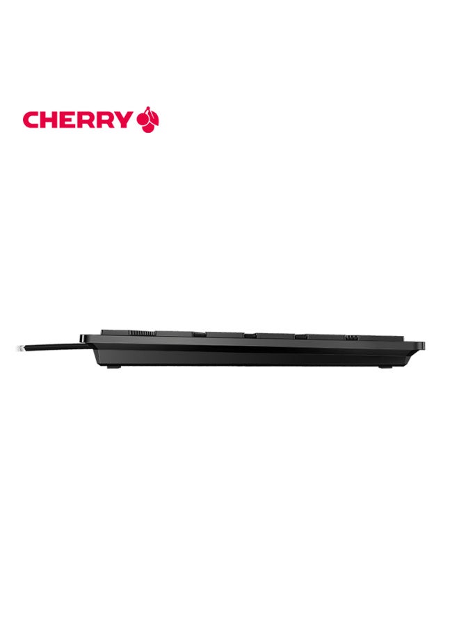 Cherry Kc6000 Wired Keyboard, Computer Membrane Keyboard For Office Business Home Use, Ultra-thin Sx Scissor Foot, Quiet Full Size, Black - Image 2