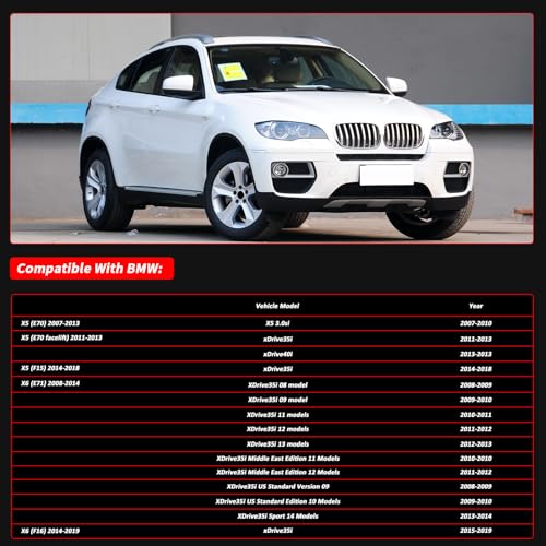 Bomunik 2007-2019 for BMW X5 E70 X6 E71 Left + Right Engine Motor Transmission Mounts Set 3 Replace Number# 22116865145,22116865146,22326780025 - Image 4
