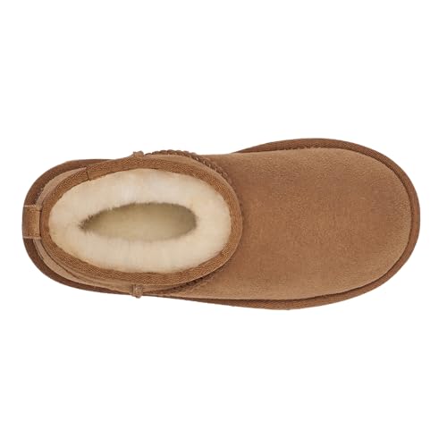 UGG Unisex-Child Classic Ultra Mini Boot, Chestnut, 6 - Image 5