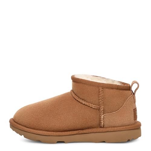 UGG Unisex-Child Classic Ultra Mini Boot, Chestnut, 6 - Image 3