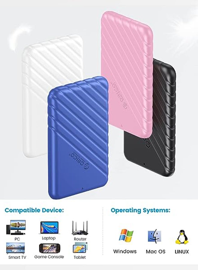 Orico Renewed - 2.5 inch External Hard Drive Enclosure USB 3.0 to SATA III for 7mm and 9.5mm SATA HDD SSD Tool Free [UASP Supported] Black (25PW1-U3) - Image 5