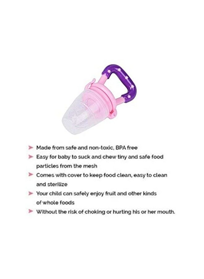Tinny Tots Baby Fruit Shaped Soft Silicone Teether Toys For Baby Textured Molar Teeth Gum Massage Bpa Free With Baby Vegetable Fruit Nibbler Pacifier Musical Rattle Soother Combo(Apple) - Image 4