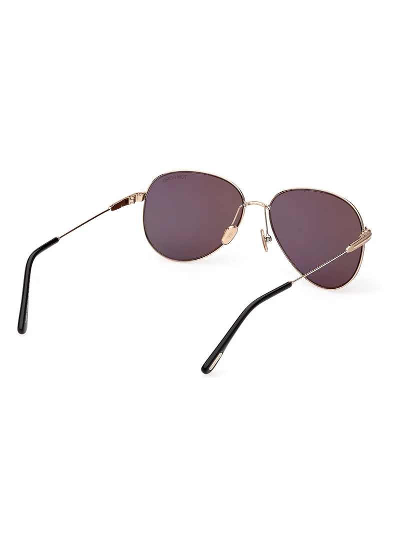 TOM FORD Unisex UV Protection Pilot Sunglasses - FT099328A59 - Lens Size: 59 Mm