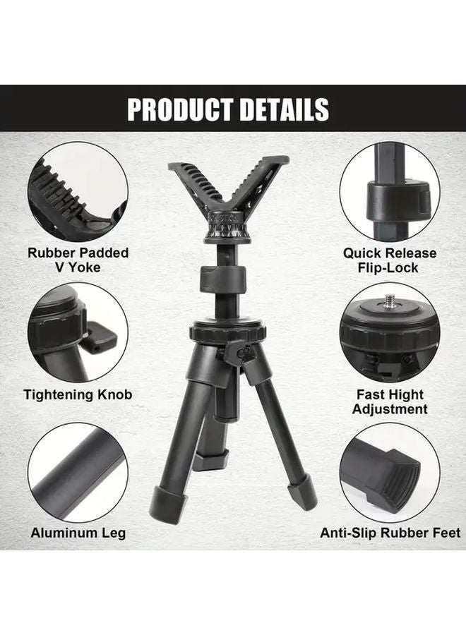 HTPT671 Lightweight Aluminum Hunting Camera Tripod With Removable V Yoke Head - Image 4