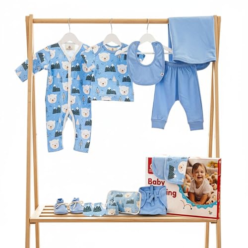 StarAndDaisy New Born Baby Clothes 0-3 Months/Soft Pure Cotton Baby Clothes Set 0-3 Months/Perfect Newborn Baby Gift Set for Boys & Girls - Set of 12 - Image 1