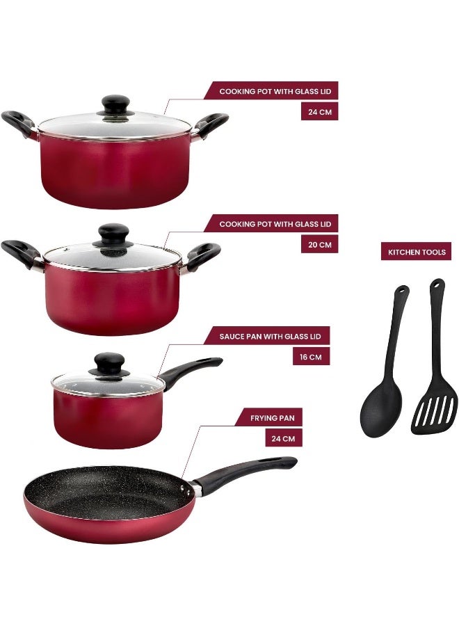 RAJ طSet طهي غير لاصق من 9 قطع راج - Image 2