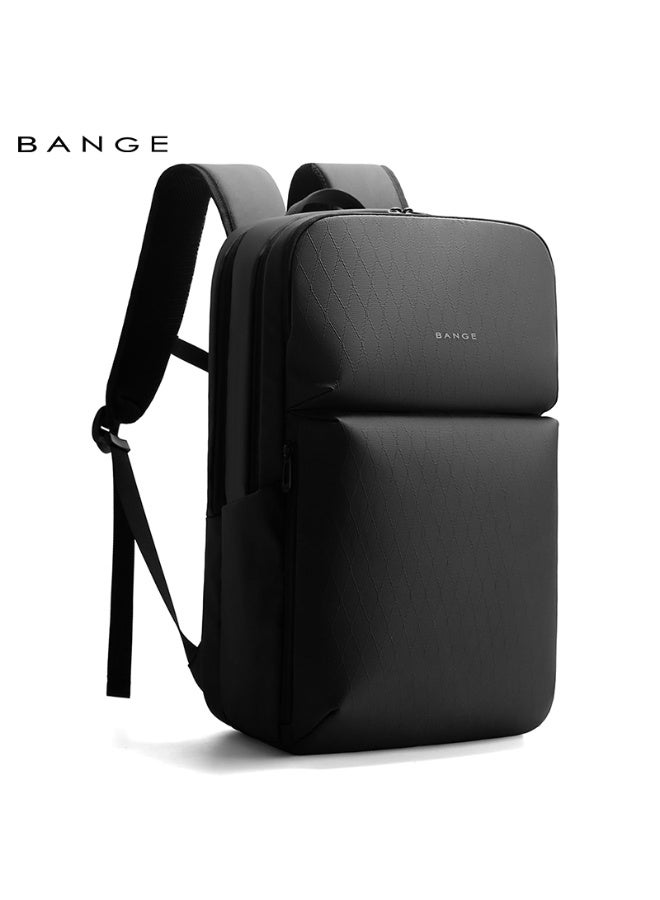BANGE  Large Capacity Daily 15.6inch Light Waterproof Business Laptop Men Backpack 3065 Black - Image 5