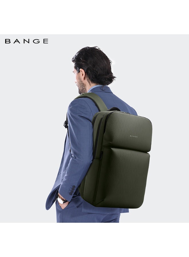 BANGE  Large Capacity Daily 15.6inch Light Waterproof Business Laptop Men Backpack 3065 Black - Image 2