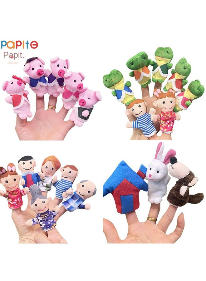 2025 Cross-border New Cartoon Animal Plush Toy Finger Doll Baby Soothing Finger Doll Panda Rabbit - Image 2