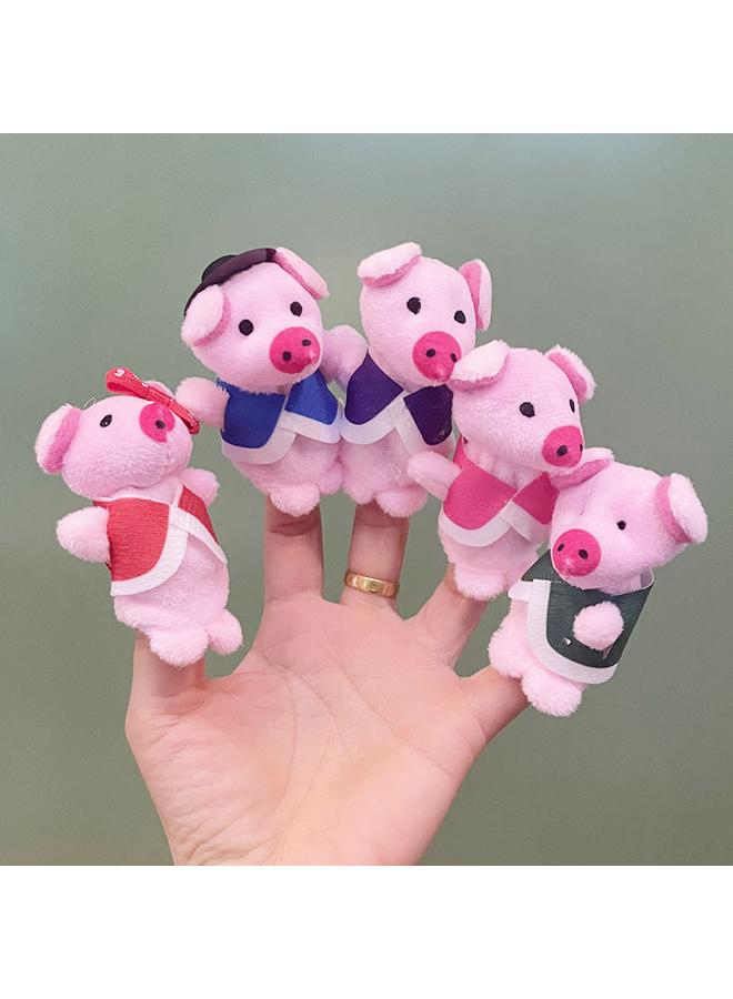 2025 Cross-border New Cartoon Animal Plush Toy Finger Doll Baby Soothing Finger Doll Panda Rabbit - Image 3