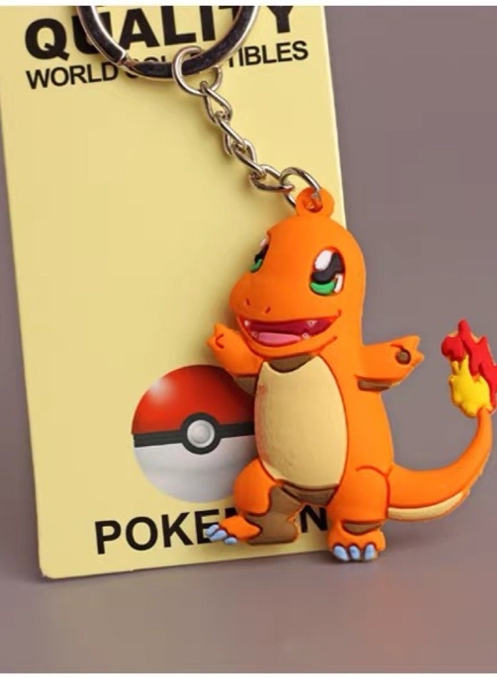 Rubber Keychain - Pokemon Shalamander Figure