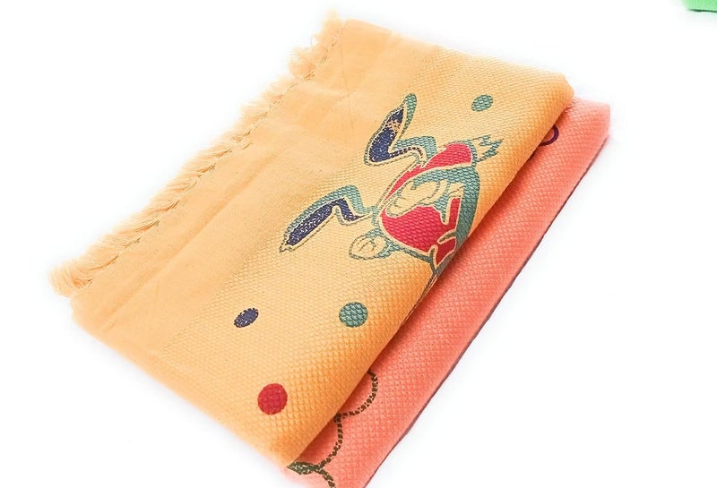 Cotton Colors Cartoon Printed Soft Cotton Bath Towels Soft Multi Colored TowelsLong Bath Towels Size 60X30 Set of 2_YA5 - Image 2