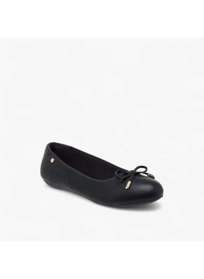 سيليست Women's Bow Detail Slip-On Ballerina Shoes