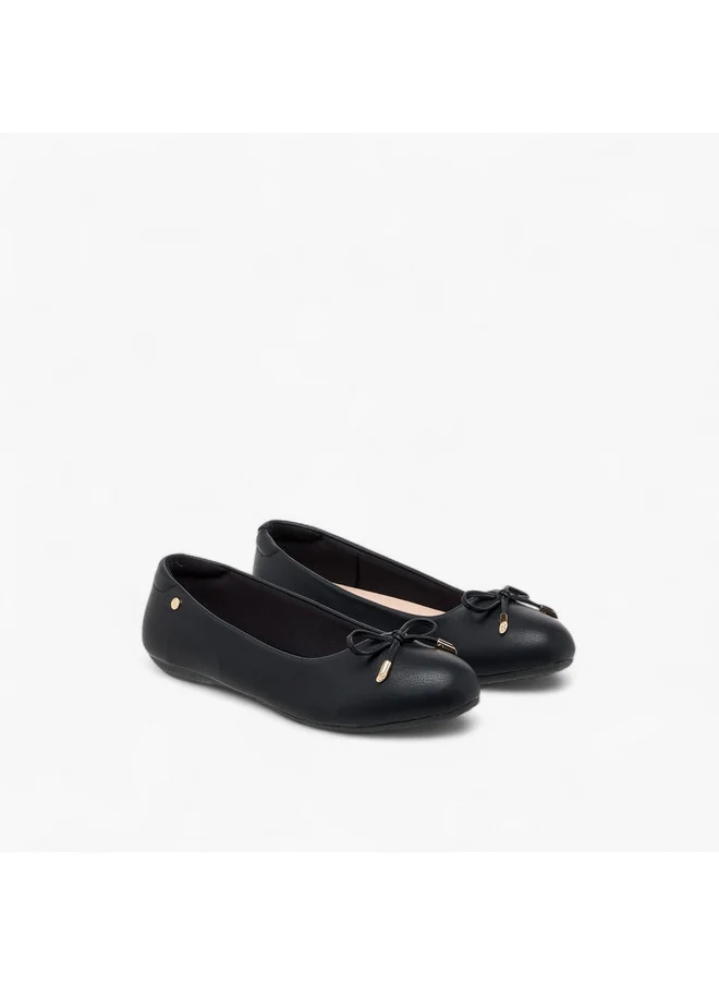 سيليست Women's Bow Detail Slip-On Ballerina Shoes