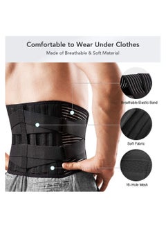 Y&D Back Brace, Lower Pain Relief with 7 Stays, Adjustable Support Belt for Work, Brace Relief,Anti-skid Lumbar Sciatica Scoliosis Men and Women  - Image 4