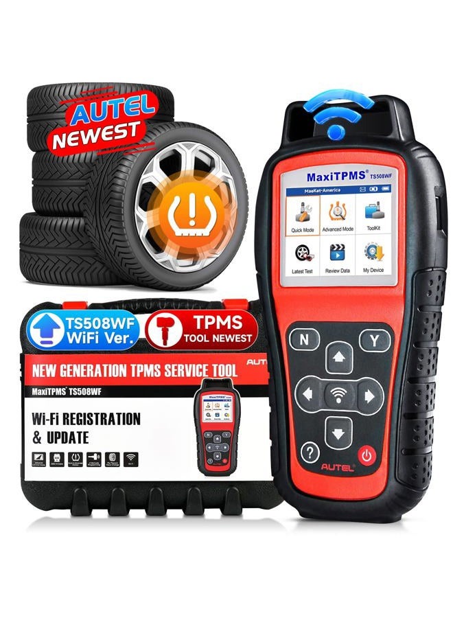Autel MaxiTPMS TS508WF Relearn Tool (Original 2025 New) Upgraded of TS508, TS601, Program MX-Sensors(315/433 MHz), Activate/Relearn All Sensors, TPMS Reset, Read/Clear TPMS DTCs, Free Update - Image 1