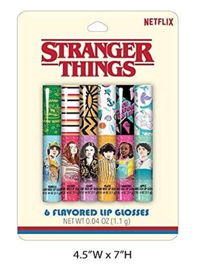 Stranger Things Taste Beauty 6pc Lip Gloss Set