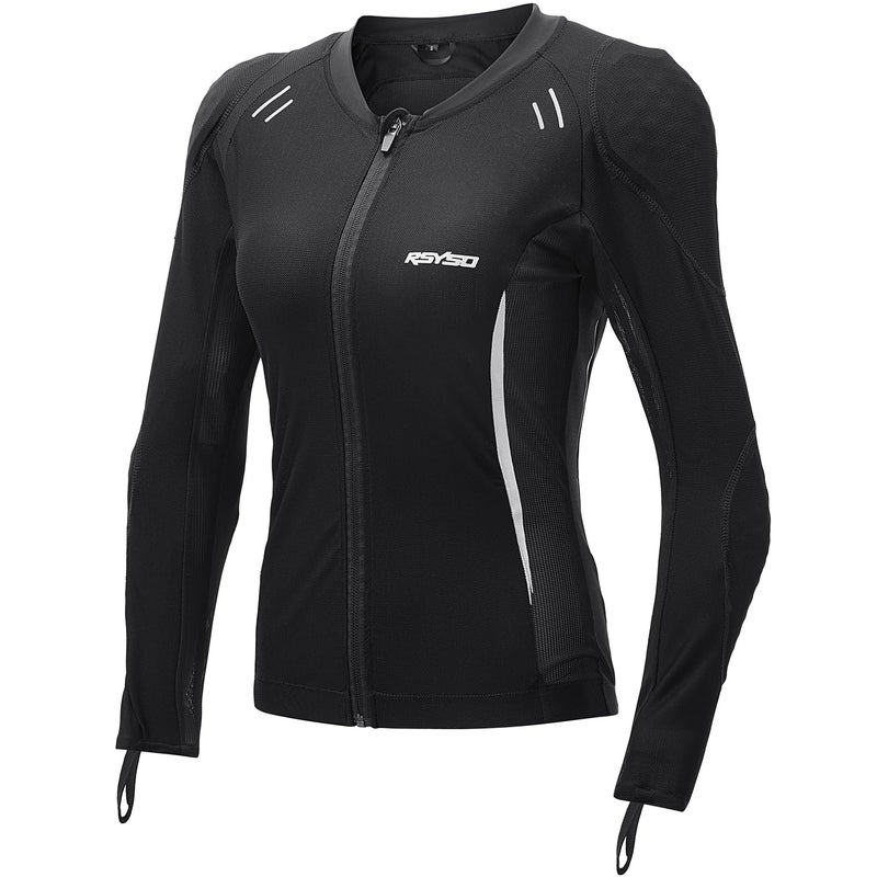 RSYSO Mesh Motorcycle Jacket Women with CE Certified Protective Armored Mesh Jacket with Reflective Strips, All Season Motorcycle Riding Shirt for Motorcycle Bicycle Scooter Riding Gear - Image 1