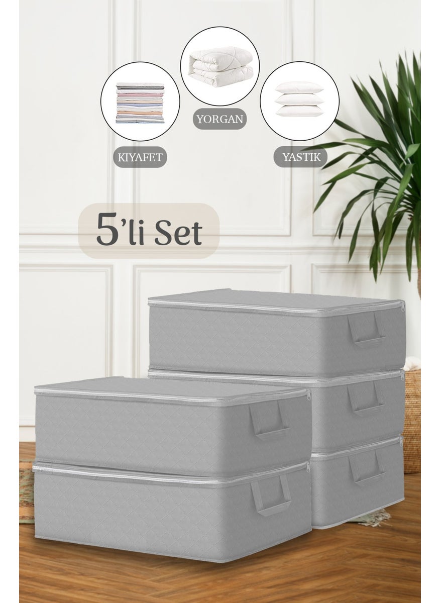 5-Piece Sofa Bed Base Type Storage Bag - Under Base Large Storage Bag 64 x 45 x 22 cm Gray - pzsku/ZFDE6D8601F0CEB082E6DZ/45/_/1726654446/241db5af-190d-4f54-80e7-048945d1316a