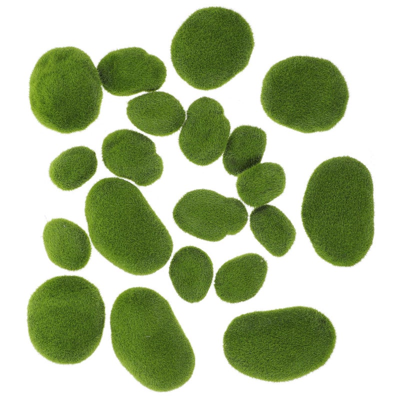 20 قطعة من ديكور الحجر الاصطناعي لنباتات البونساي وحوض الأسماك والمناظر الطبيعية الدقيقة الداخلية - Image 2