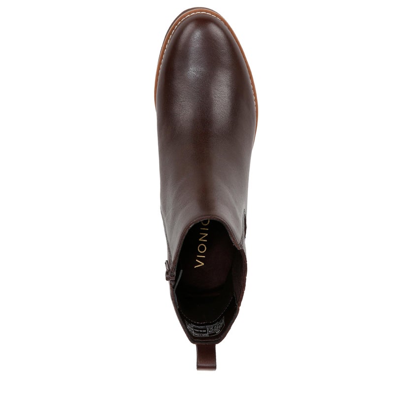 VIONIC Women's Aria Booties, Dark Brown Leather, 10, Medium - Image 5