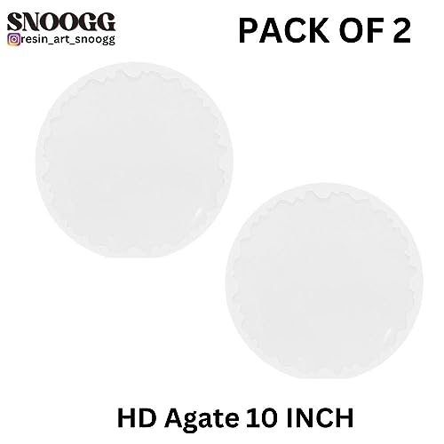 SNOOGG A gate Coaster 10 inch Molds for Silicone Epoxy Resin Coaster,Cups Mats,Photo Display, Mantra Frame,Home Decoration and More. - Image 2