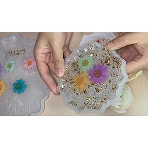 SNOOGG A gate Coaster 10 inch Molds for Silicone Epoxy Resin Coaster,Cups Mats,Photo Display, Mantra Frame,Home Decoration and More. - Image 3