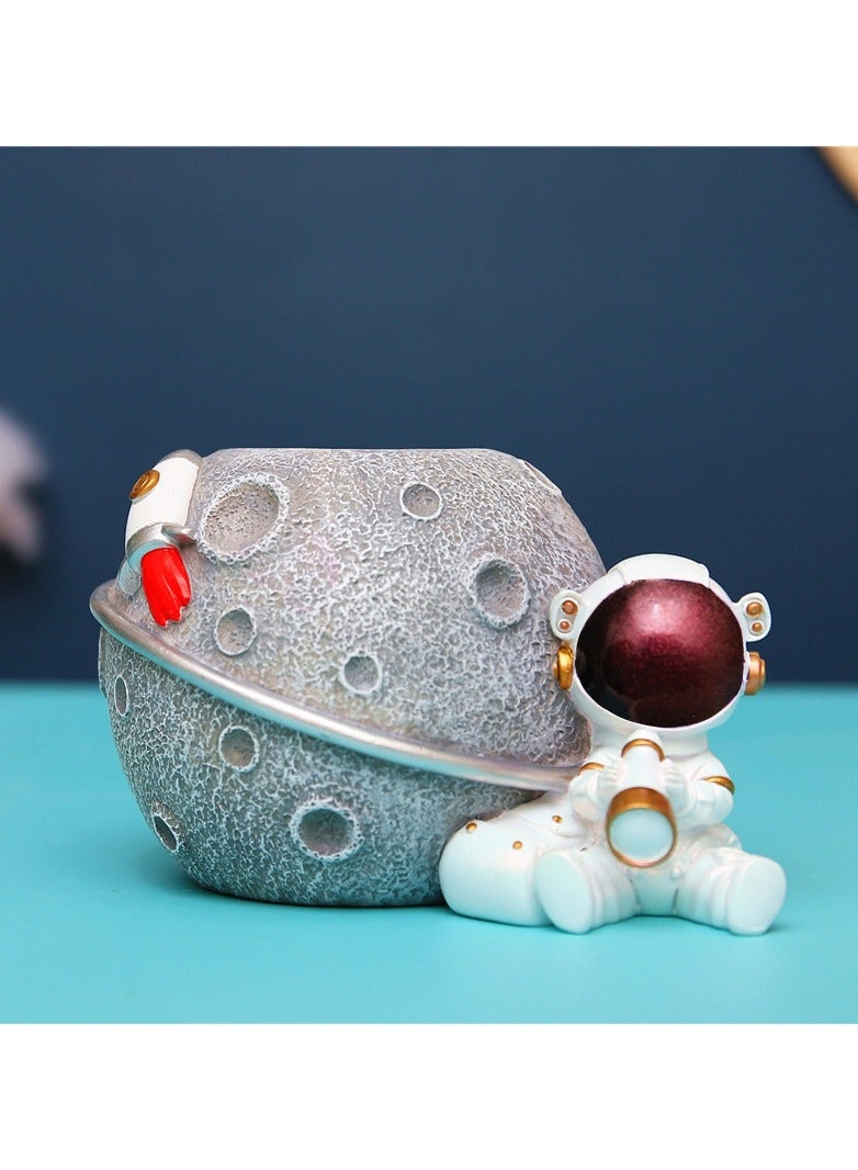 KASTWAVE Astronaut Pen Holder, for Kids Astronaut Pen Organizer Fairy Figure Pen Holder, for Desk Decoration, Back to School Gift, for Kids (Purple) - Image 4