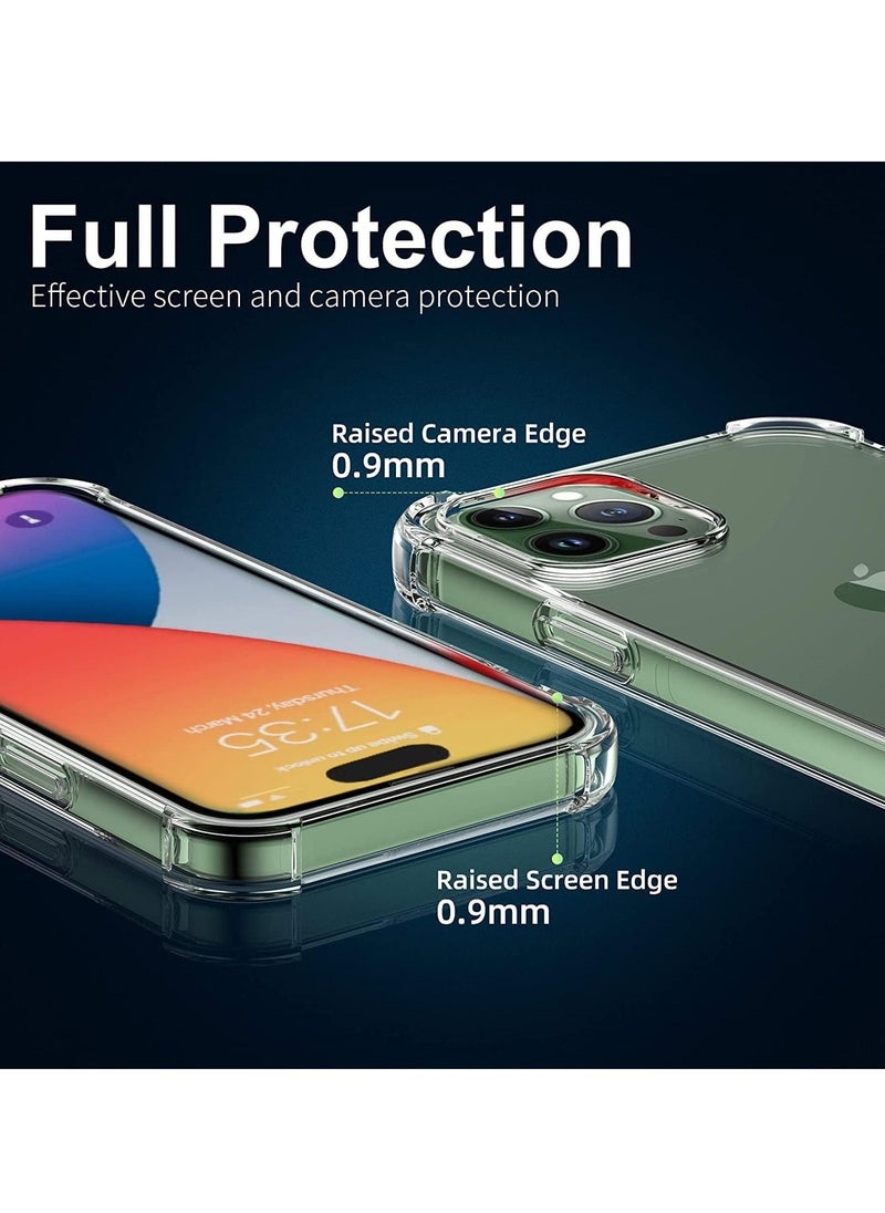 Raxoom iPhone 14 Pro Max Case Cover Clear Back Air Cushion Soft Silicone Shockproof Anti-Scratch Protective Bumper Shell Corner for iPhone 14 Pro Max - Image 3