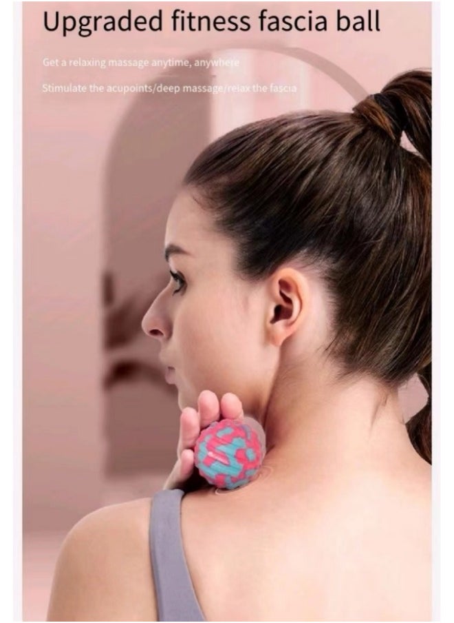 ZHONGOU Myofascial Ball Massage Ball Yoga Ball For Muscle Soreness, Shoulders, Neck, Back, Feet, Body, Deep Tissue, Trigger Points, Muscle Knots, Yoga And Myofascial Release  - Image 2