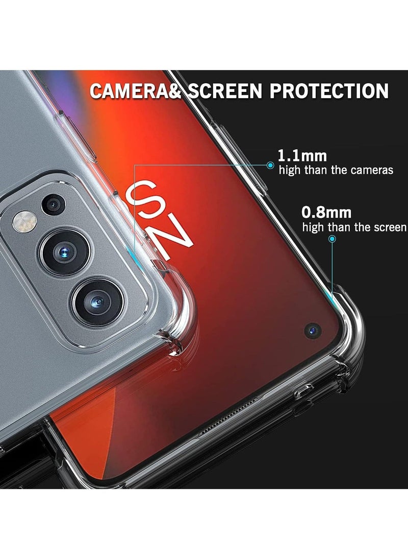 IAF Case for OnePlus Nord 2 5G Case Cover Back Air Cushion Soft Silicone Shockproof Protective Bumper Shell Corner, - Image 3