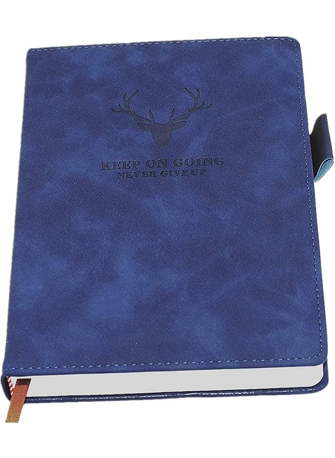 erorex Silt A5 Notebook 360 Page Lined Journal With Pen Loop Personal Writing Notebooks With Premium Thick Paper Faux Leather Notepad With Ribbon Bookmark For Office Home School Business Writing - Image 1